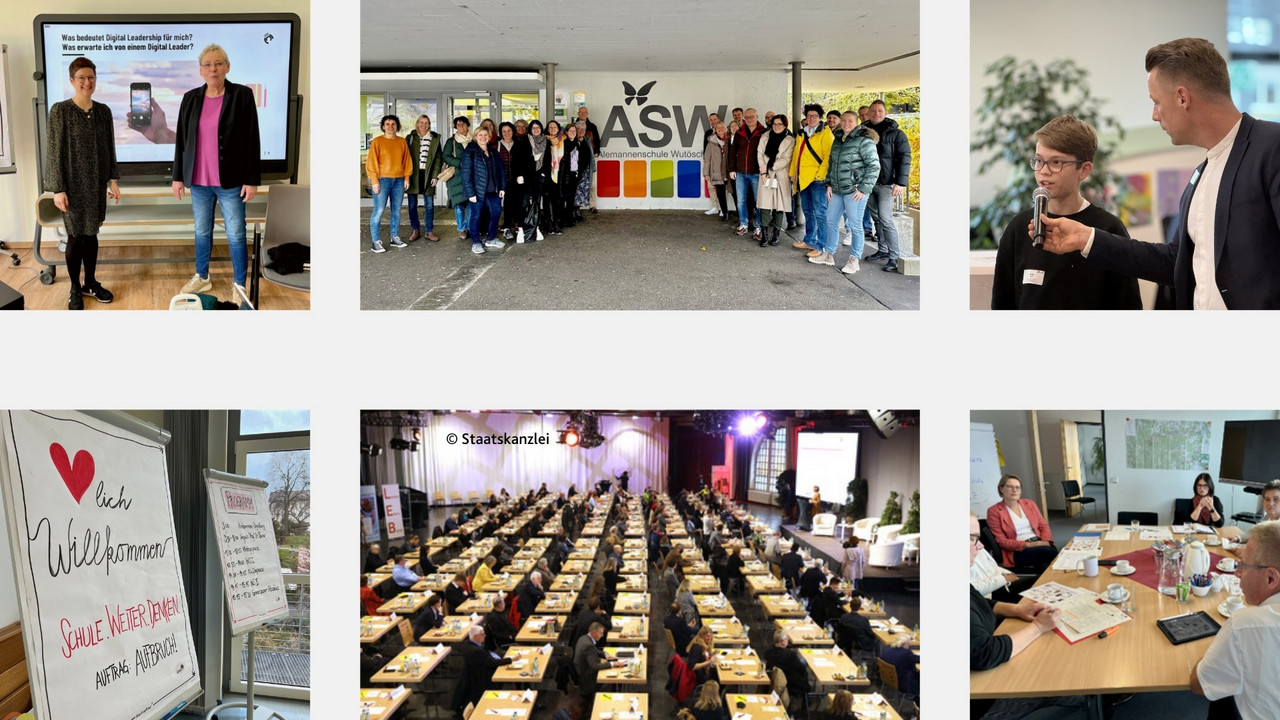 Impressionen aus "Schule der Zukunft" bei verschiedenen Veranstaltungen